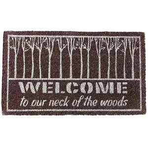 DEI Neck of The Woods Welcome mat, 17" x 29", Mult